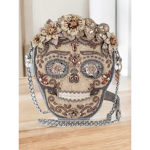 NWT Mary Frances Bag #24-136 “Shining Skull” Beaded Bag - Picture 1 of 7